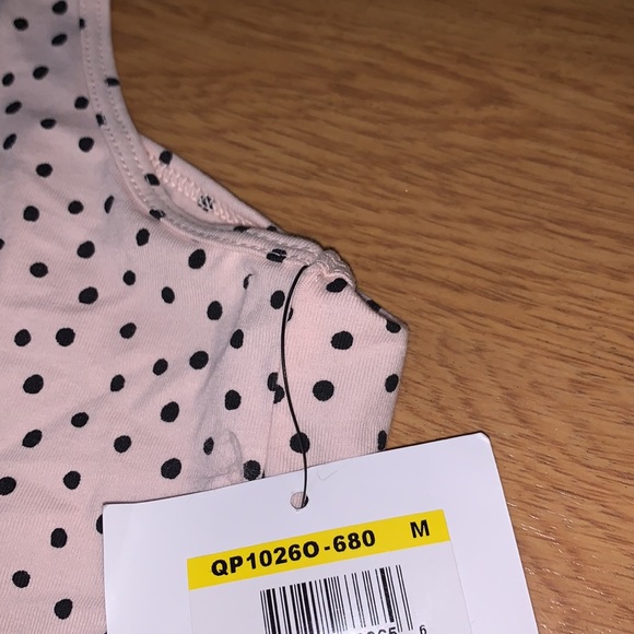 NWT Calvin Klein 2-Piece Pajama Set (Polka Dot Print), Medium, Light Pink - Picture 5 of 9